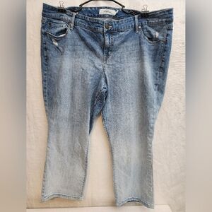 Torrid Faded Capri, sz 22, blue to white ombre